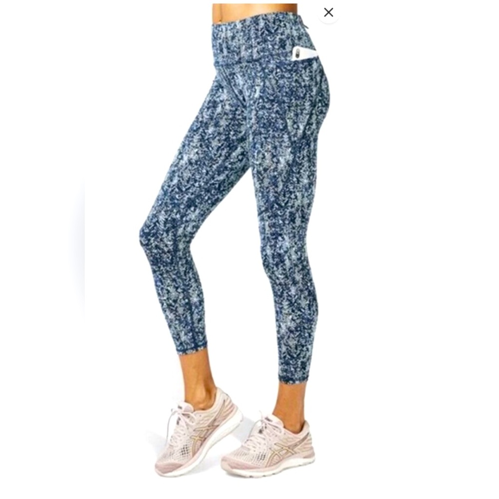 Sweaty Betty Power 7/8 Legging Beetle Blue Herringbone